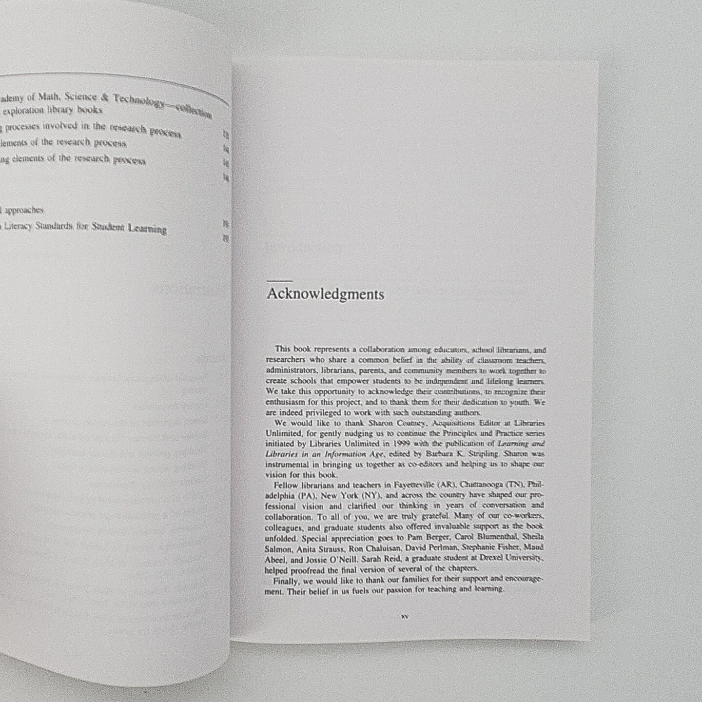 Curriculum Connections through the Library Stripling and Hughes-Hassell Book