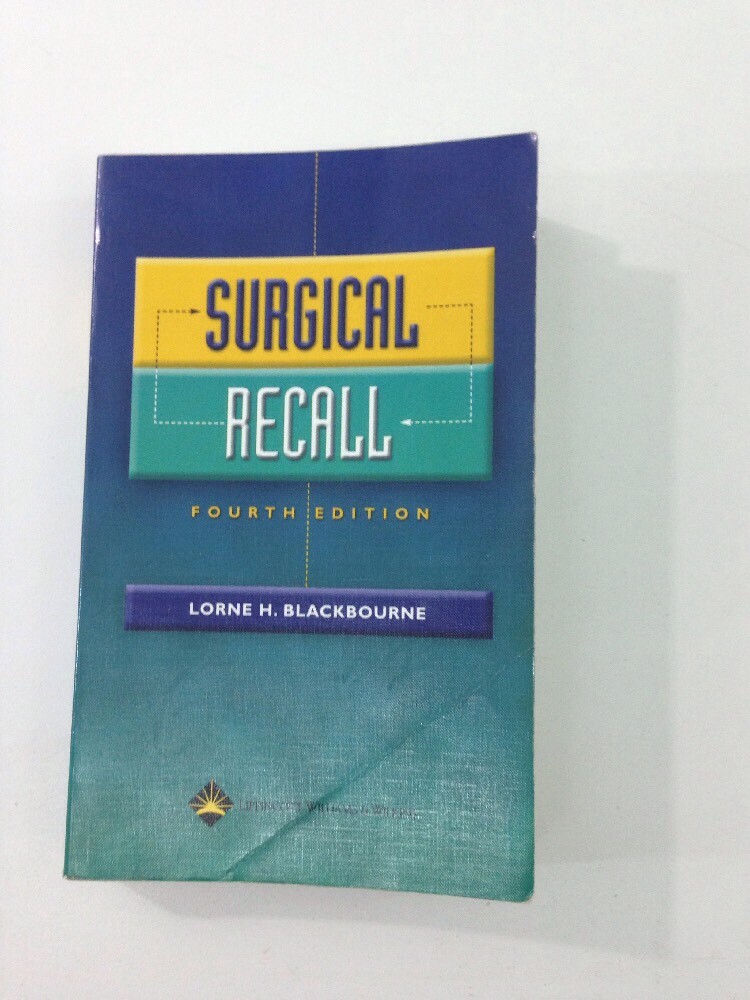 Recall: Surgical Recall – Lorne H. Blackbourne (2005, Paperback, Revised)