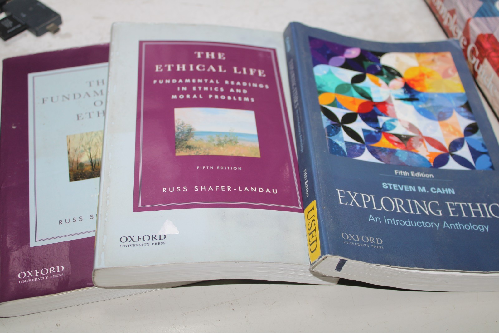 Book Lot The Ethical Life: Fundamentals of Ethics & Exploring Ethics Paperbacks