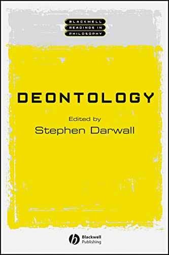 Deontology (Wiley Blackwell Readings – Paperback, by Darwell Stephen – Very Good