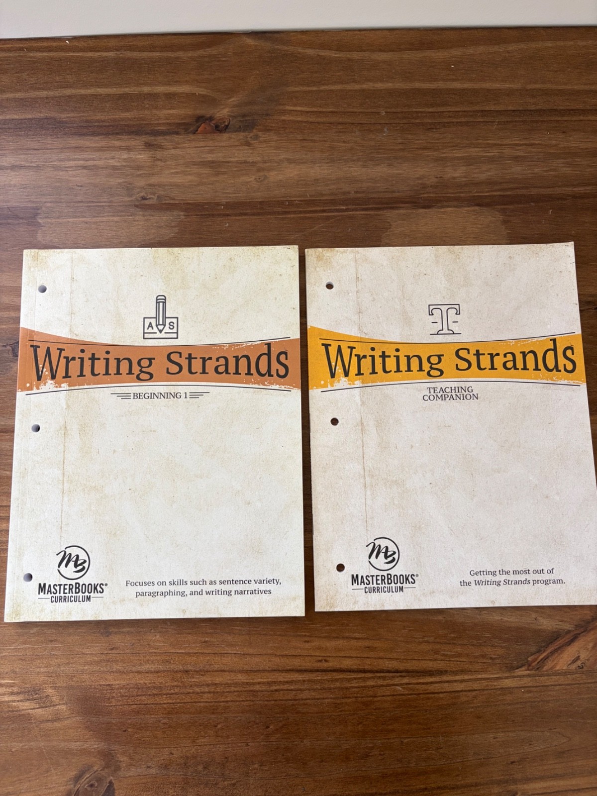 Master Books Writing Strands: Beginning 1 and Teaching Companion