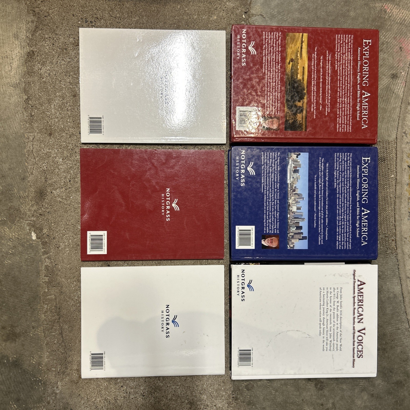 Notgrass Exploring America Literature Set History Curriculum Set Of 6
