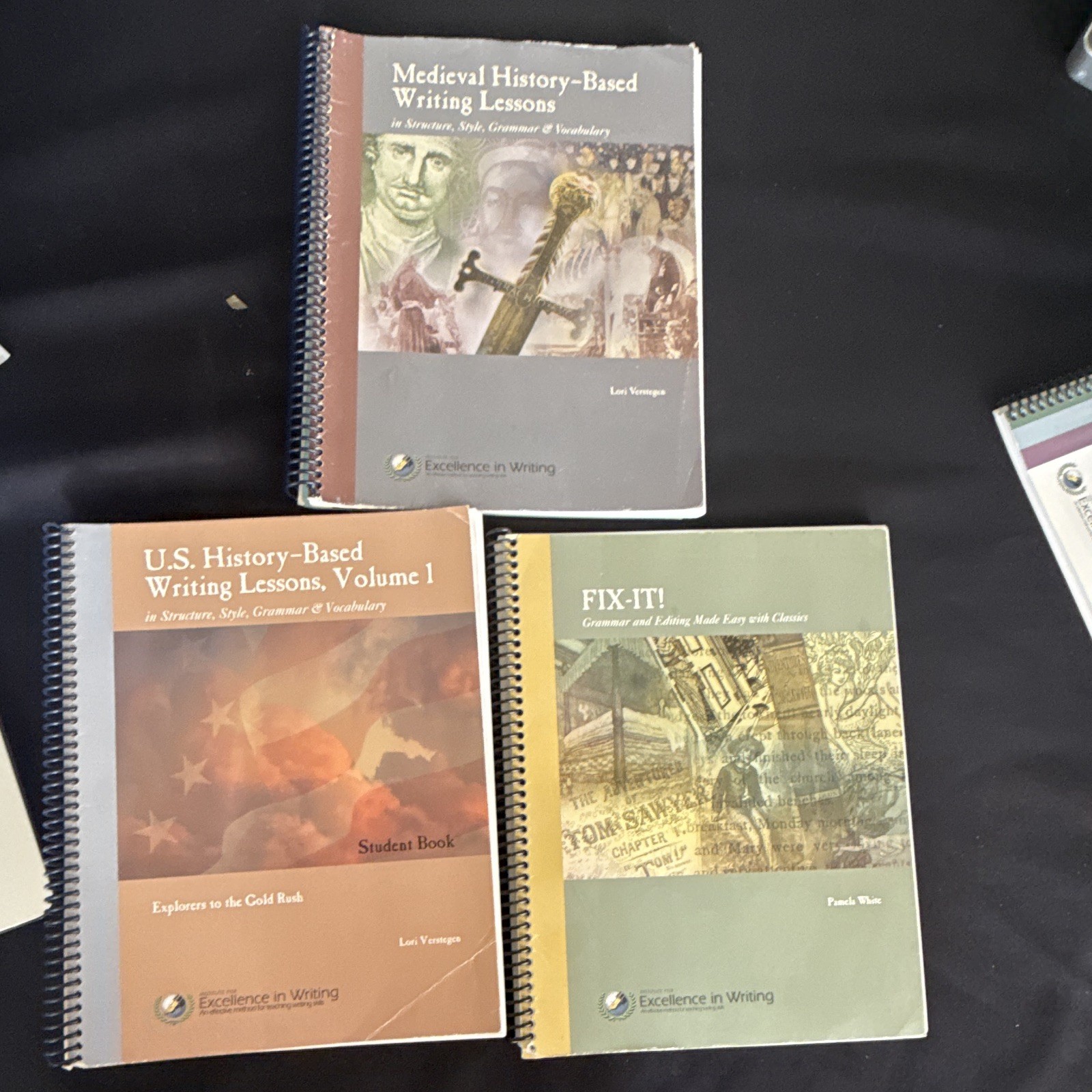 IEW Medieval History-Based Writing, Fix It, U.S History Based Writing Lessons.