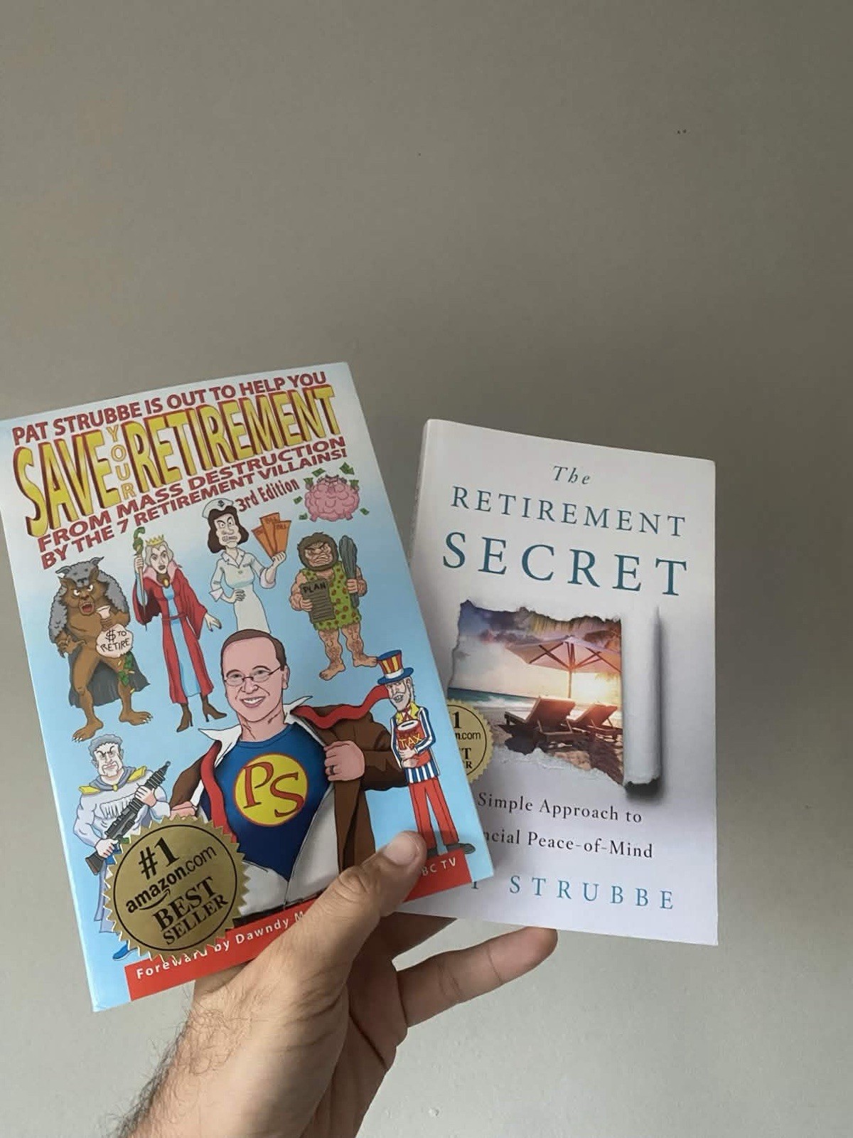 Save Your Retirement + The Retirement Secret by Pat Strubbe 2 Book Lot
