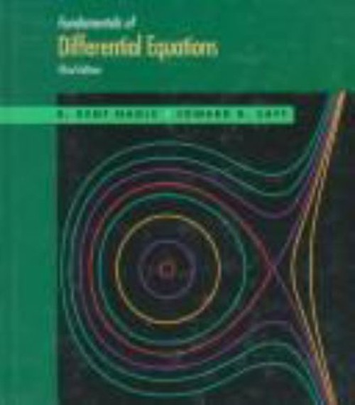 Fundamentals of Differential Equations Hardcover Kent B. Nagle