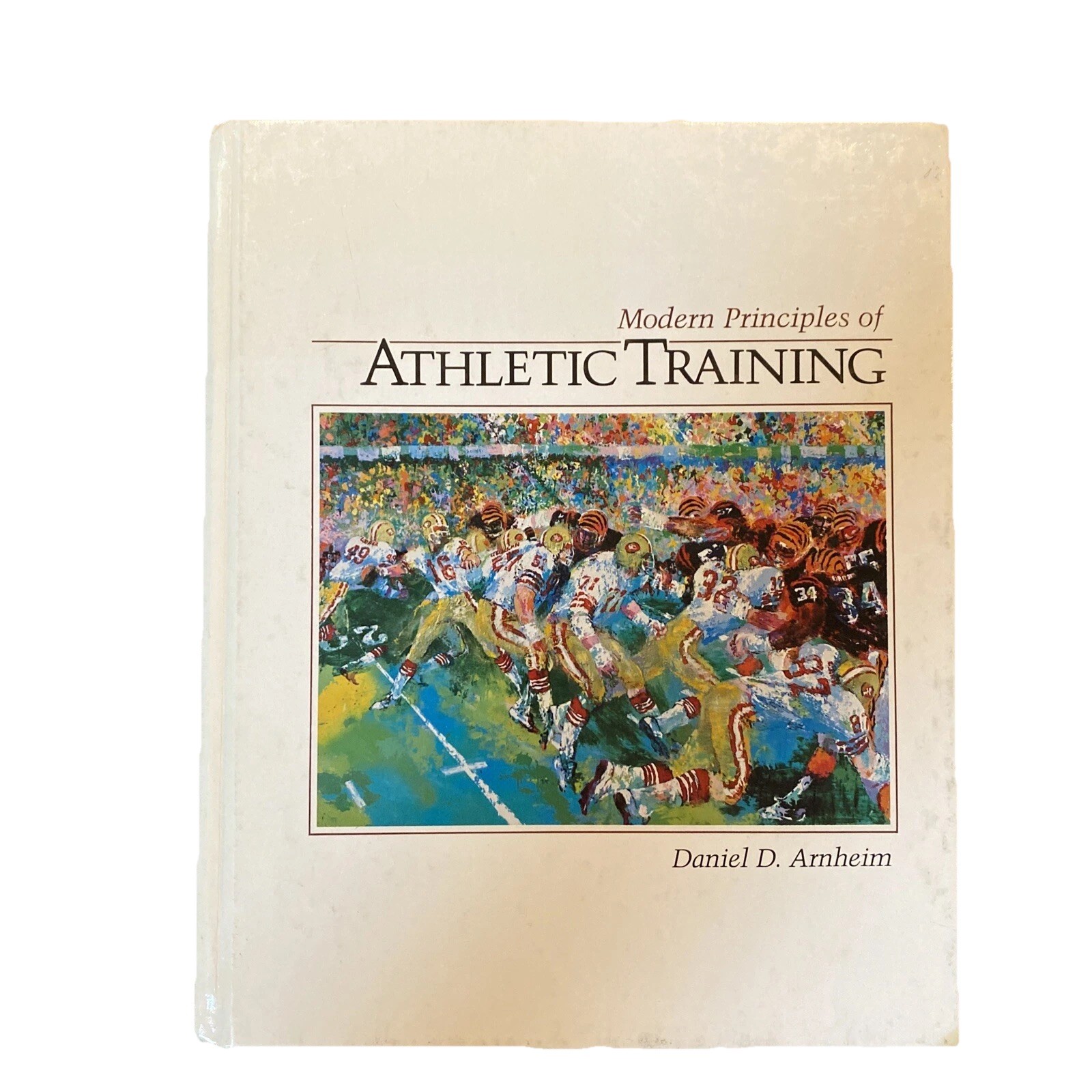 1985 ATHLETIC TRAINING COLLEGE TEXTBOOK LeRoyNeiman 49ers Bengals Clover Montana