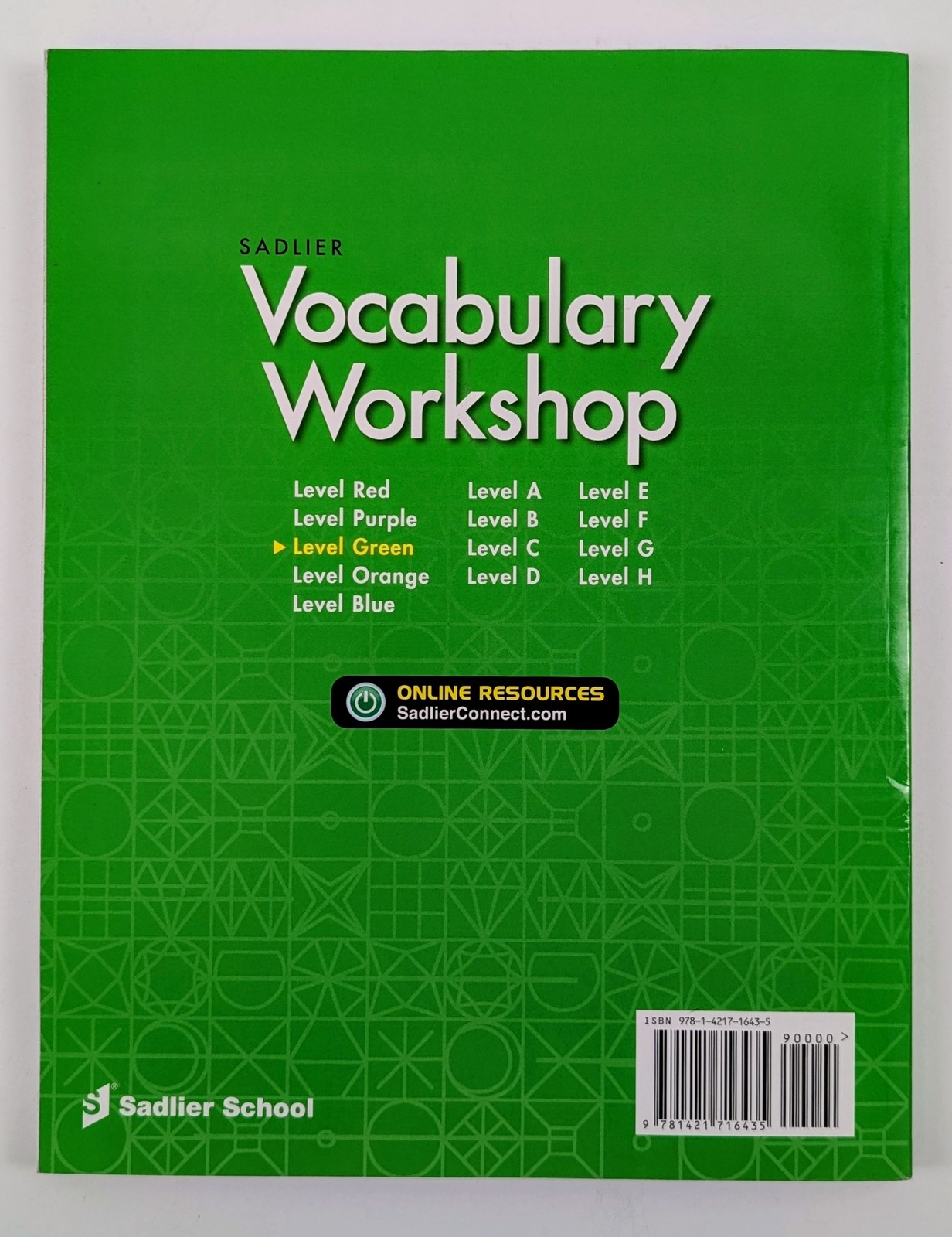 Sadlier Vocabulary Workshop Level Green Grade 3 Student Edition