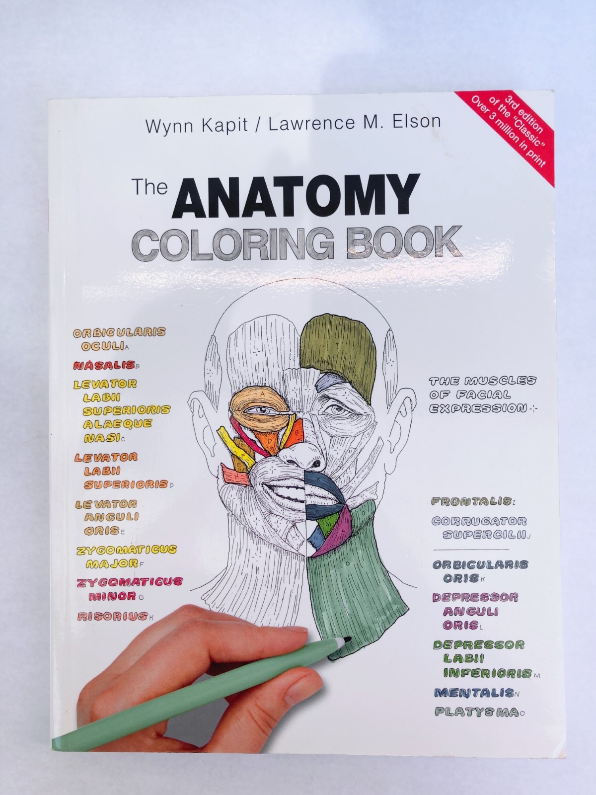 The Anatomy Coloring Book by Wynn Kapit & Lawrence Elson Softcover Never Used