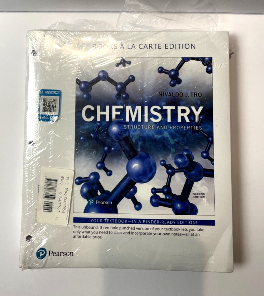 Chemistry Pearson Structure & Properties 2nd Edition Nivaldo J Tro. NEW