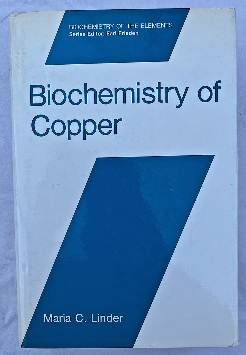 Biochemistry of Copper Maria C. Linder HC DJ Book 1987 Humana Press 1st