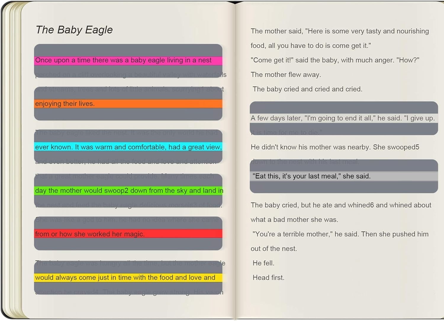 Multi-Colored Guided Reading Strips – 18-Piece Set for Enhanced Visual Tracking