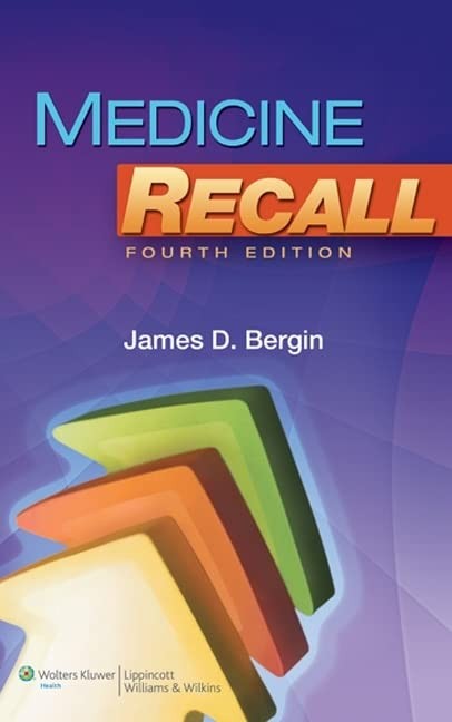 Medicine Recall (Recall Series) – paperback Bergin MD, James D.