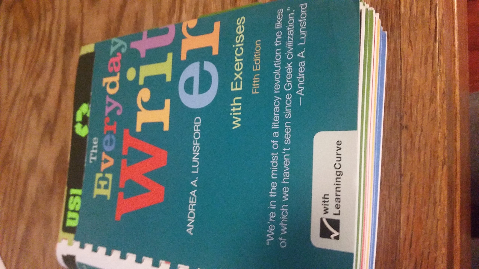 The Everyday Writer with Exercises – Lunsford, Andrea A. – Spiral-bound – Ac…