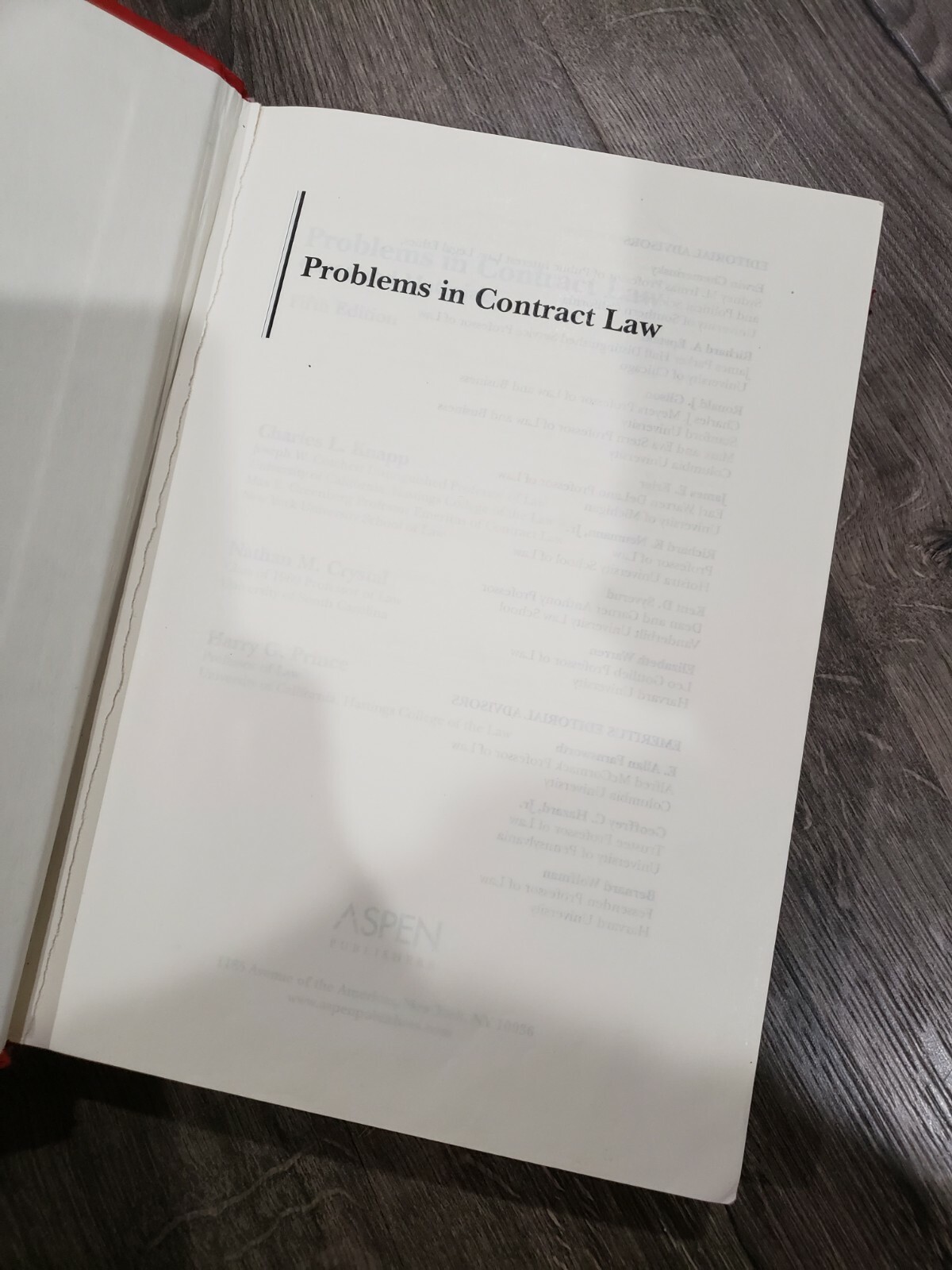 Problems in Contract Law : Cases and Materials by Nathan M. Crystal 7th Edition