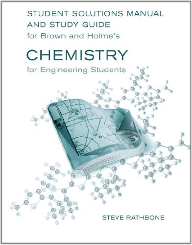 STUDENT SOLUTIONS MANUAL AND STUDY GUIDE FOR BROWN/HOLMES By Larry Brown & Tom