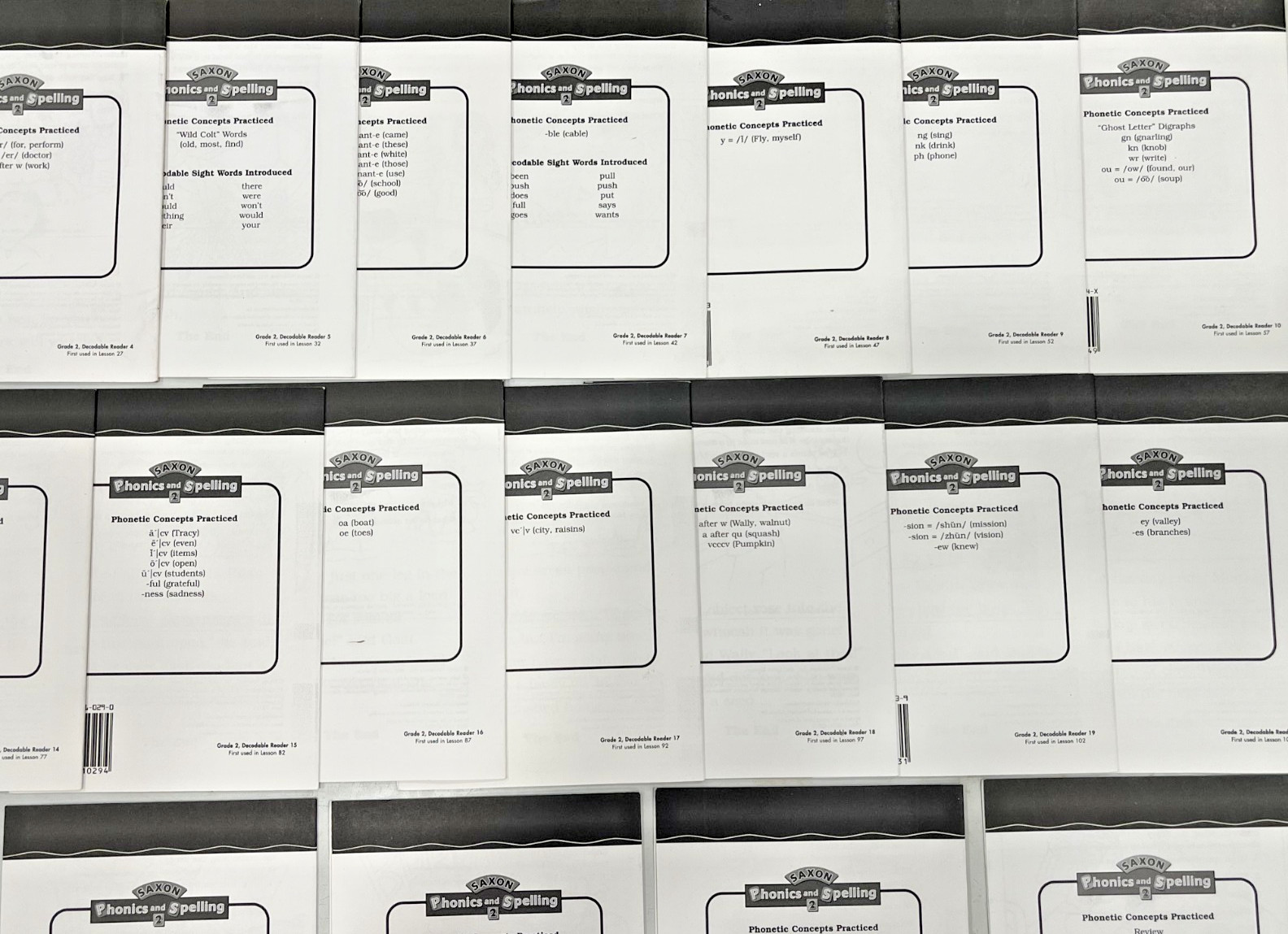 Saxon Phonics Spelling Complete Reader 2nd/Adv 1st Set 1-26 Homeschool 25 avail
