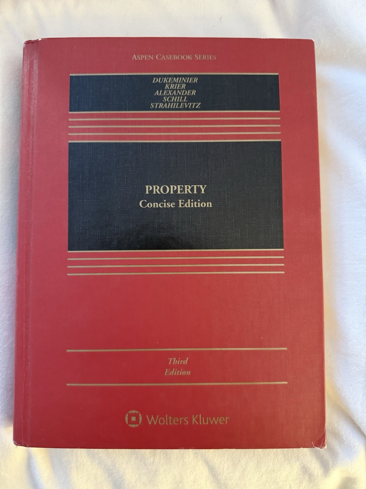 Aspen Casebook Series.: Concise Edition by Dukeminier Third Edition Hardcover