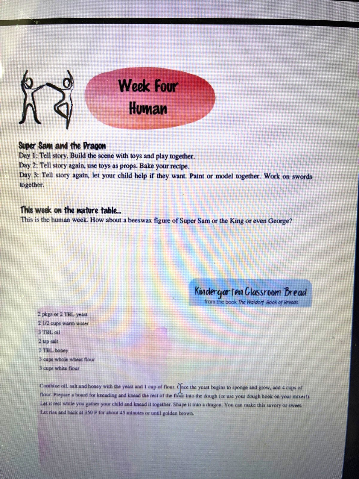 Waldorf Essentials KINDERGARTEN YEAR TWO by Melisa Nielsen 2021, PDF FORMAT