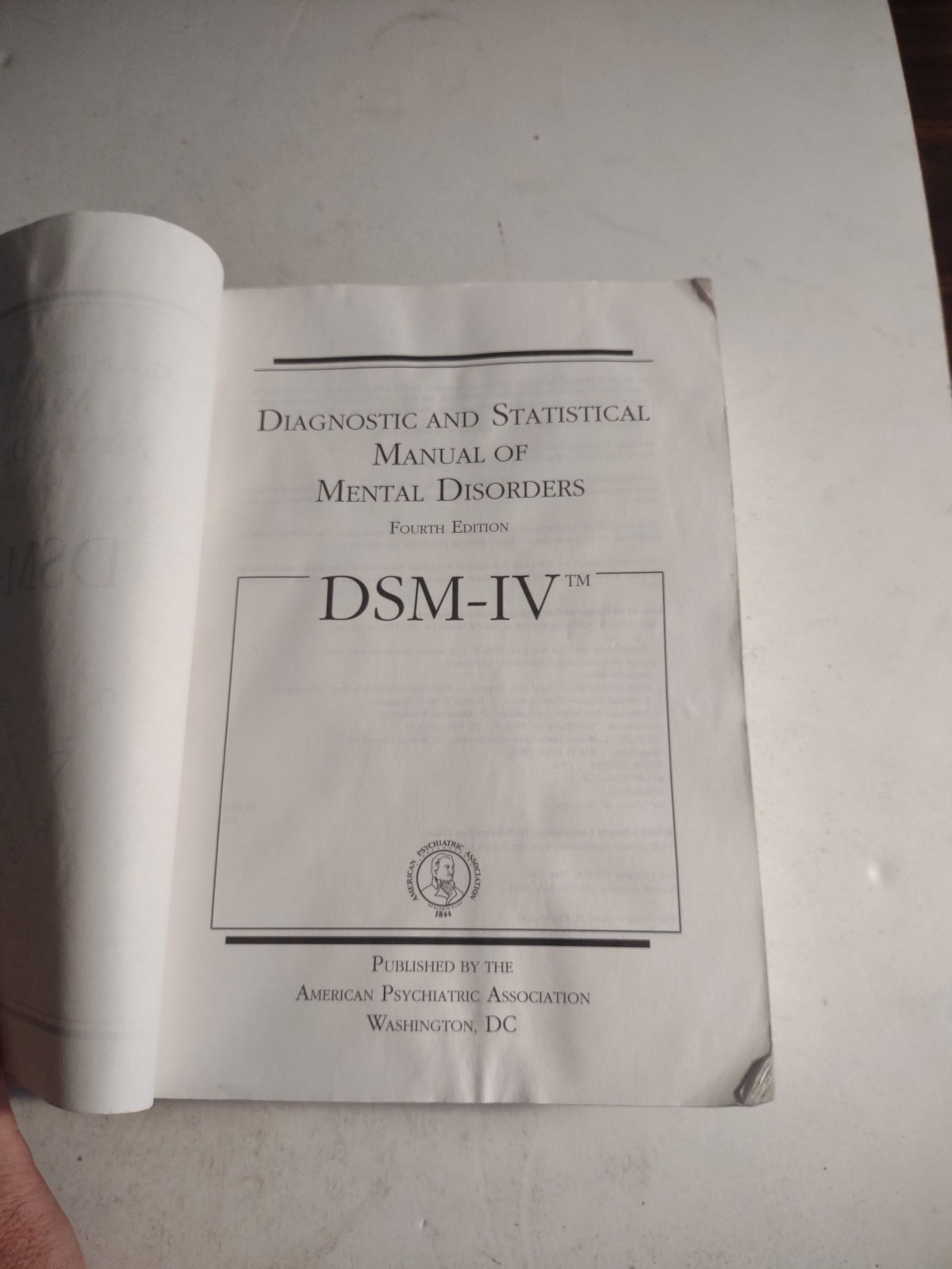 Diagnostic & Statistical Paperback Book by American Psychiatric Association.