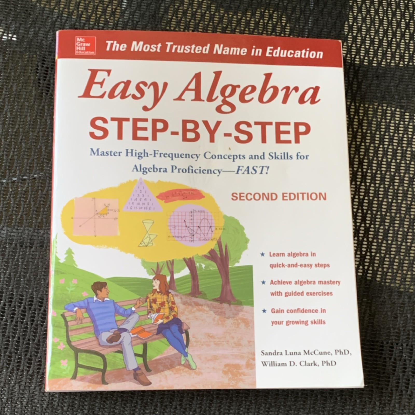 McGraw-Hill Easy Algebra Step-by-Step 2nd Ed Paperback 2009 McCune Clark
