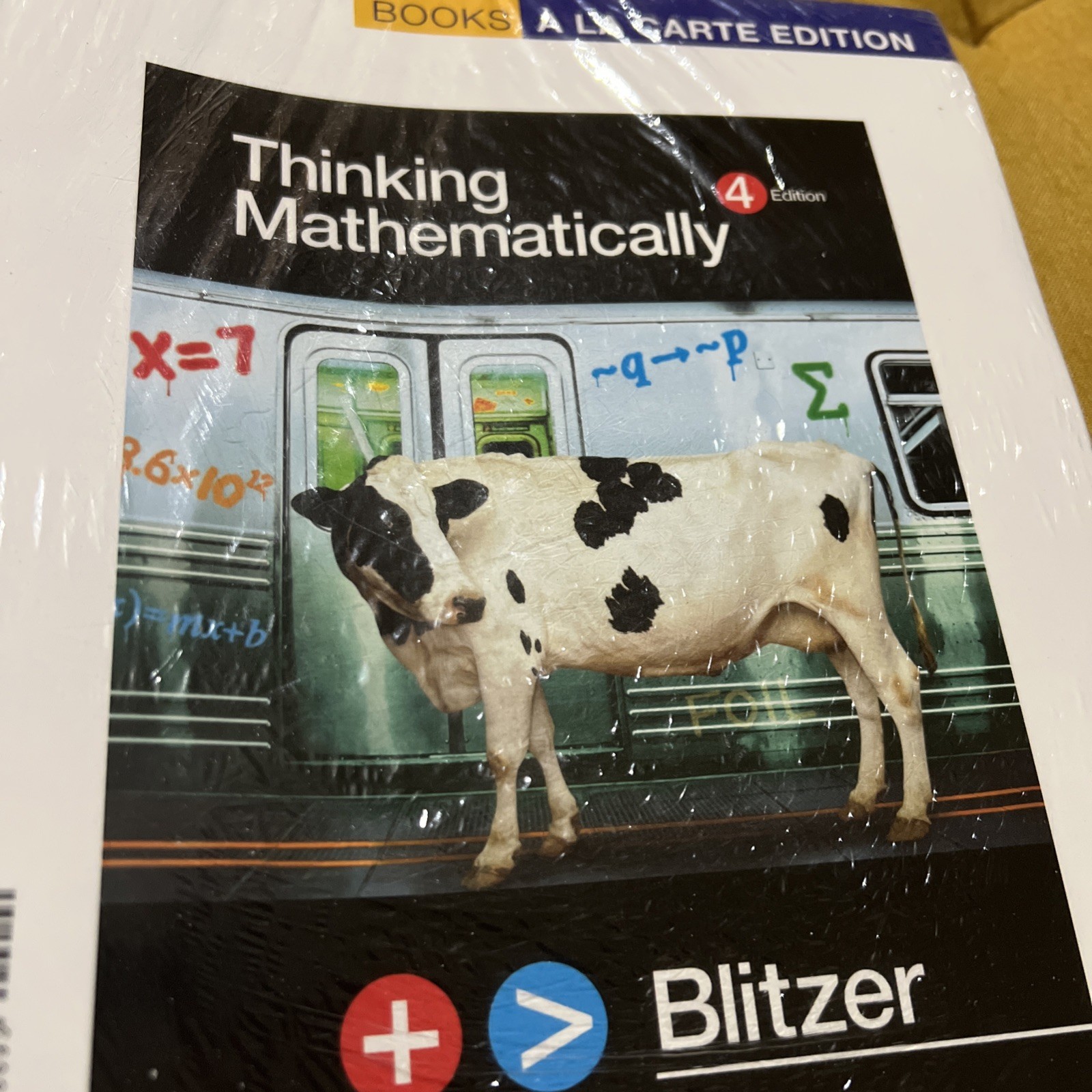 Thinking Mathematically 4th Ed. Pearson Blitzer SEAL CD Loose Leaf A LA Carte🎁