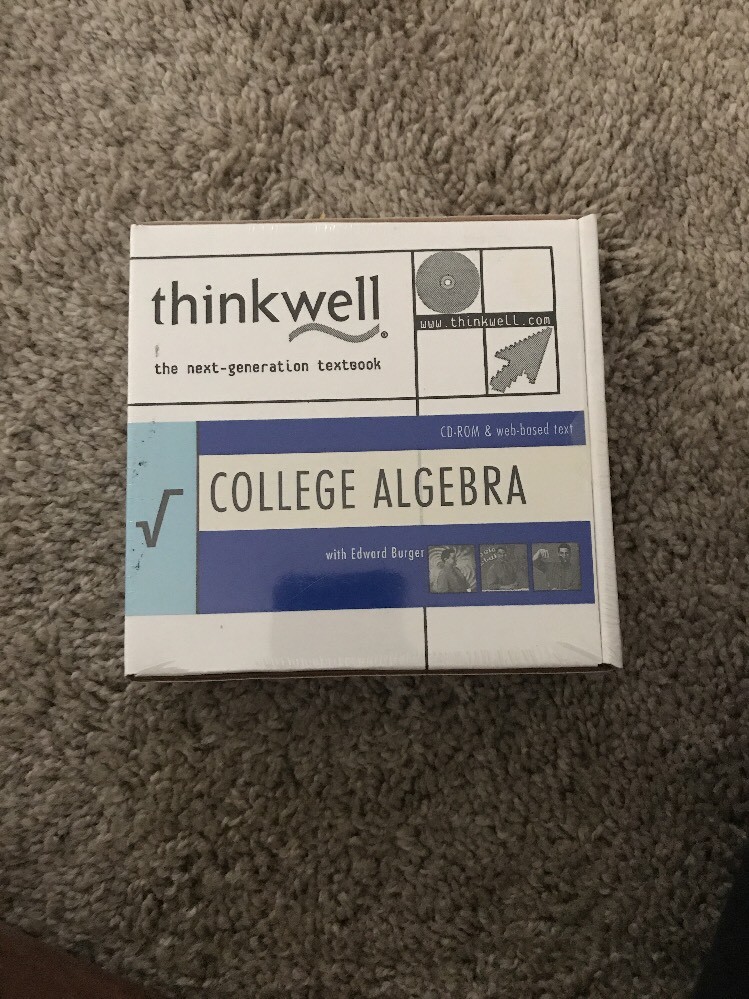 THINKWELL COLLEGE ALGEBRA WITH EDWARD BURGER **BRAND NEW**