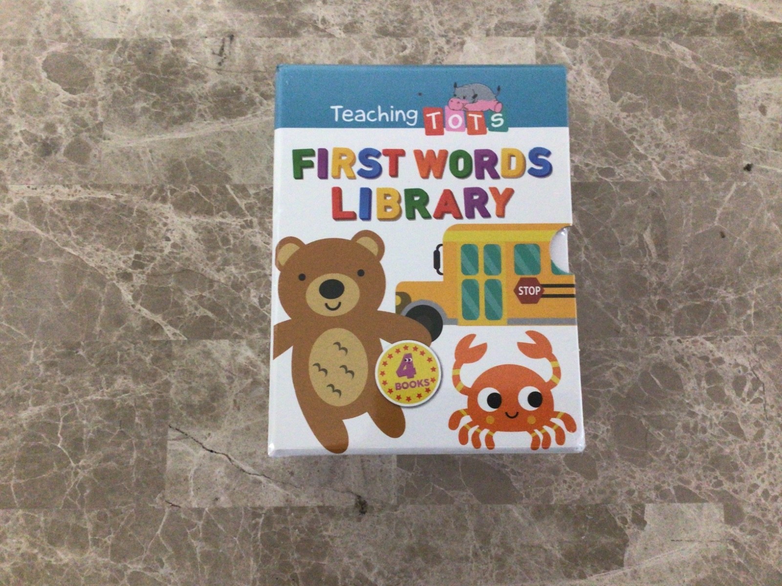 Teaching Tots First Words Library (4 Book Set) – Educational NEW Sealed
