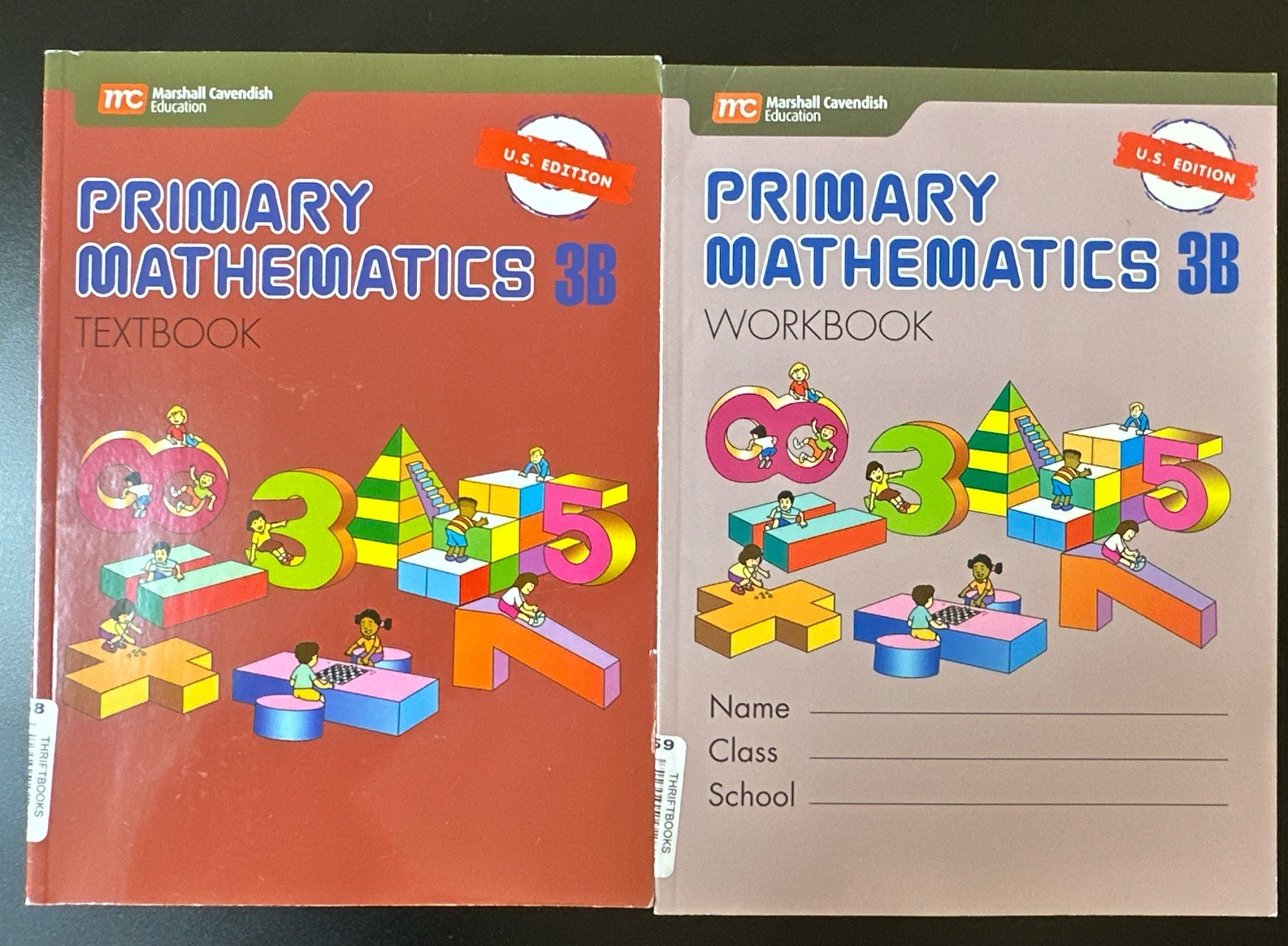 Singapore Primary Mathematics 3B Textbook/Workbook Set U.S. Edition