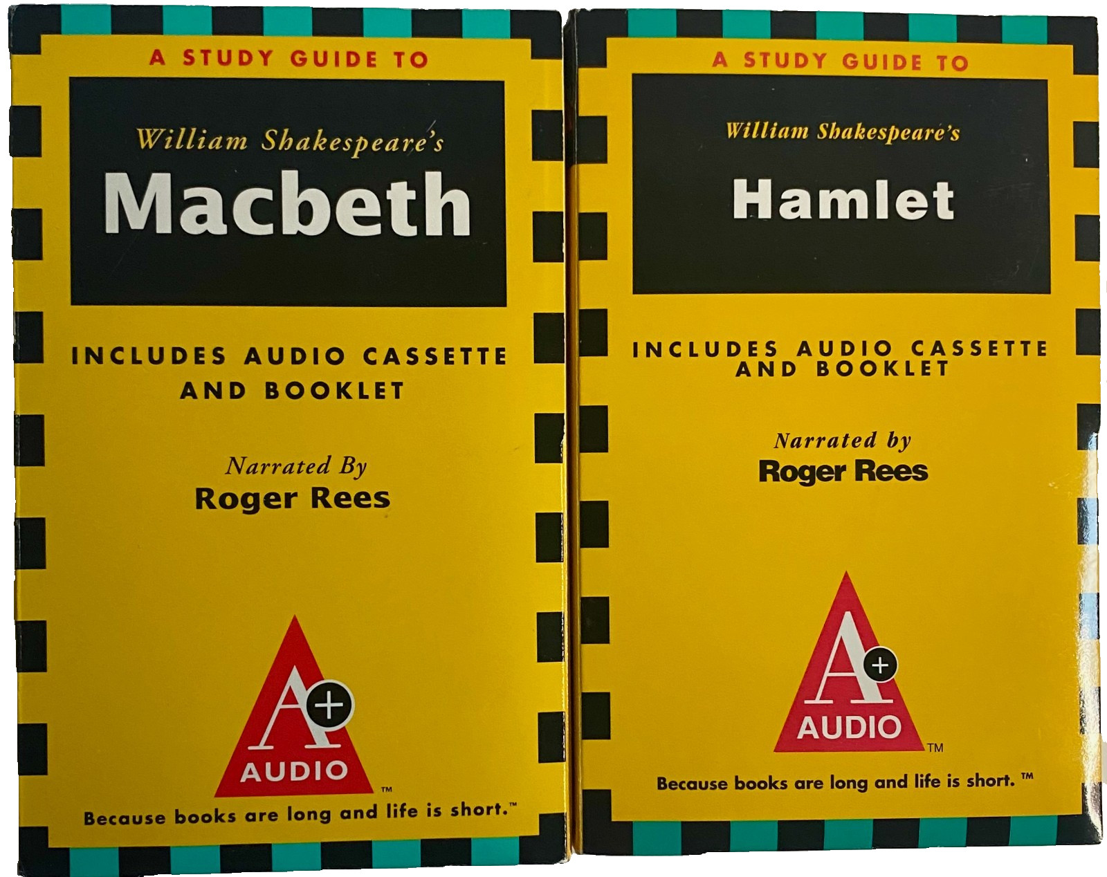 Macbeth & Hamlet Study Guides High School College Homeschool Cassettes Booklets