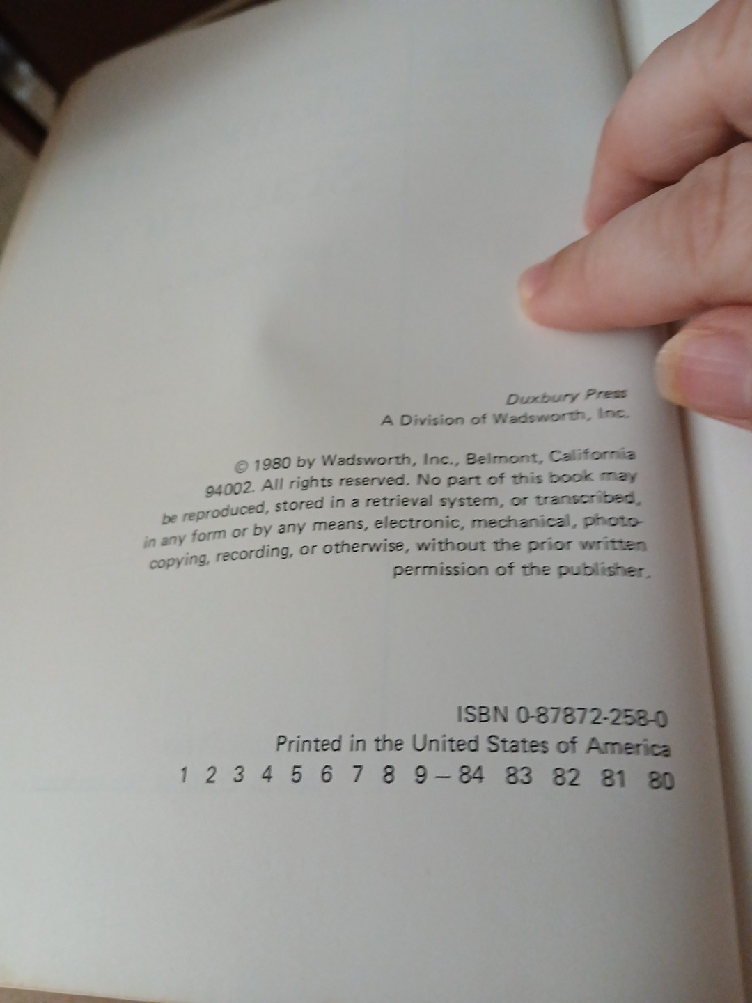 Elementary Statistics, Third Edition, by Robert Johnson 1980