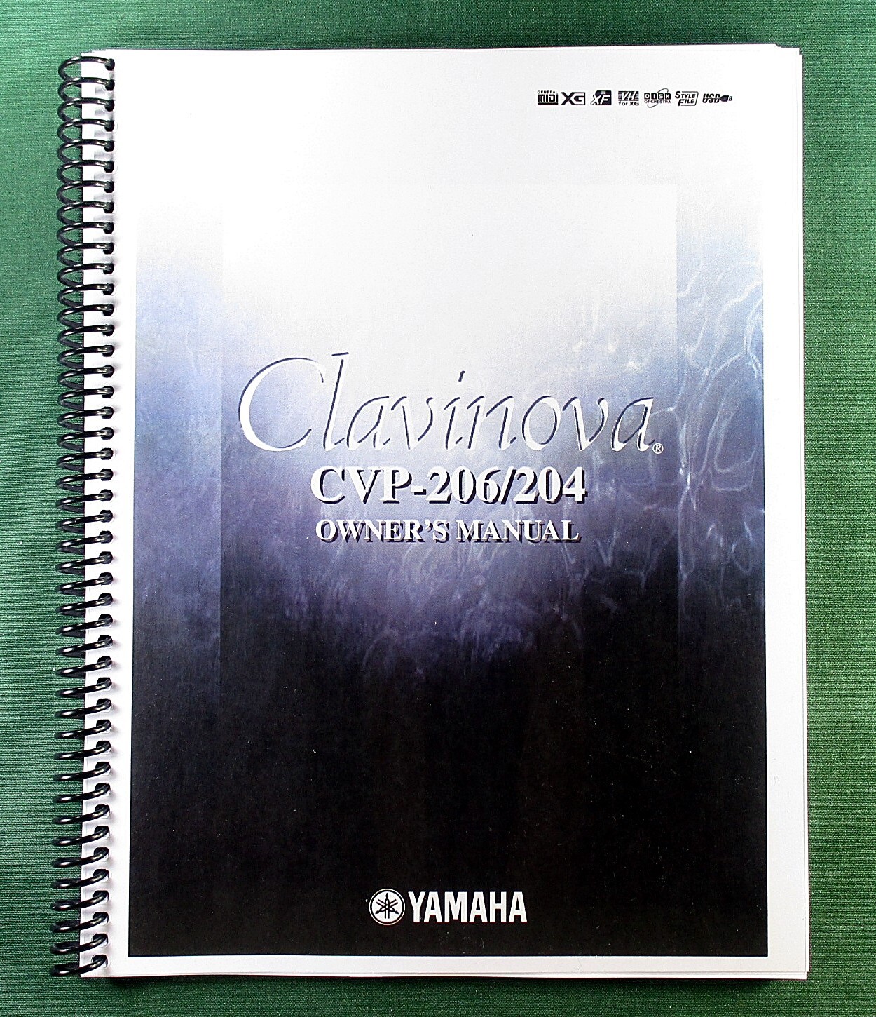 Yamaha CVP-206 CVP-204 Instruction Manual: 172 Pages & Protective Covers!