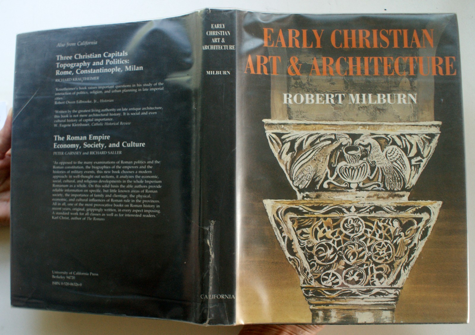 EARLY CHRISTIAN ART AND ARCHITECTURE R. Milburn 1st Ed 1st Pr 1988 HC DJ [440]