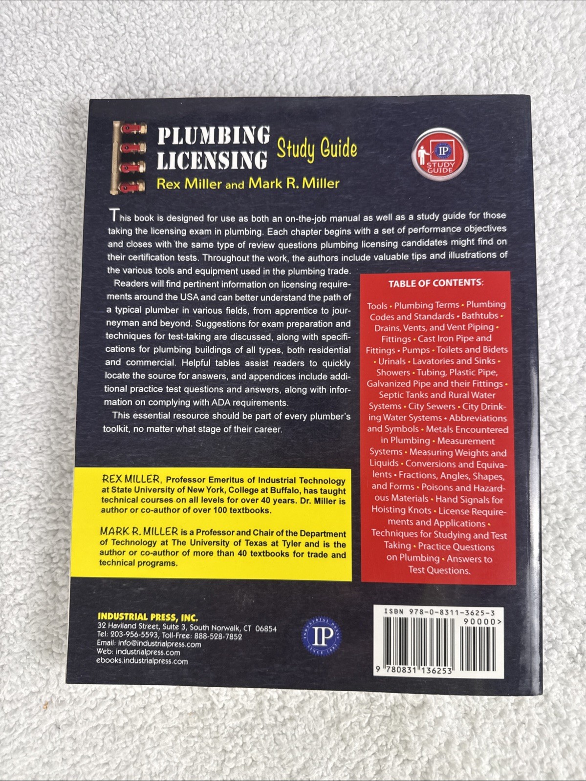 Plumbing Licensing Study Guide / Rex Miller & Mark R. Miller (2018, Trade PB) VG