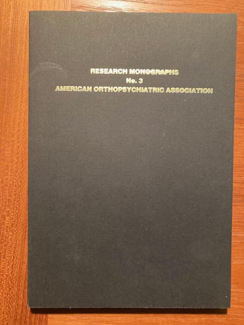 A Visual Motor Gestalt and its Clinical Use by Laurette Bender (1989, Paperback