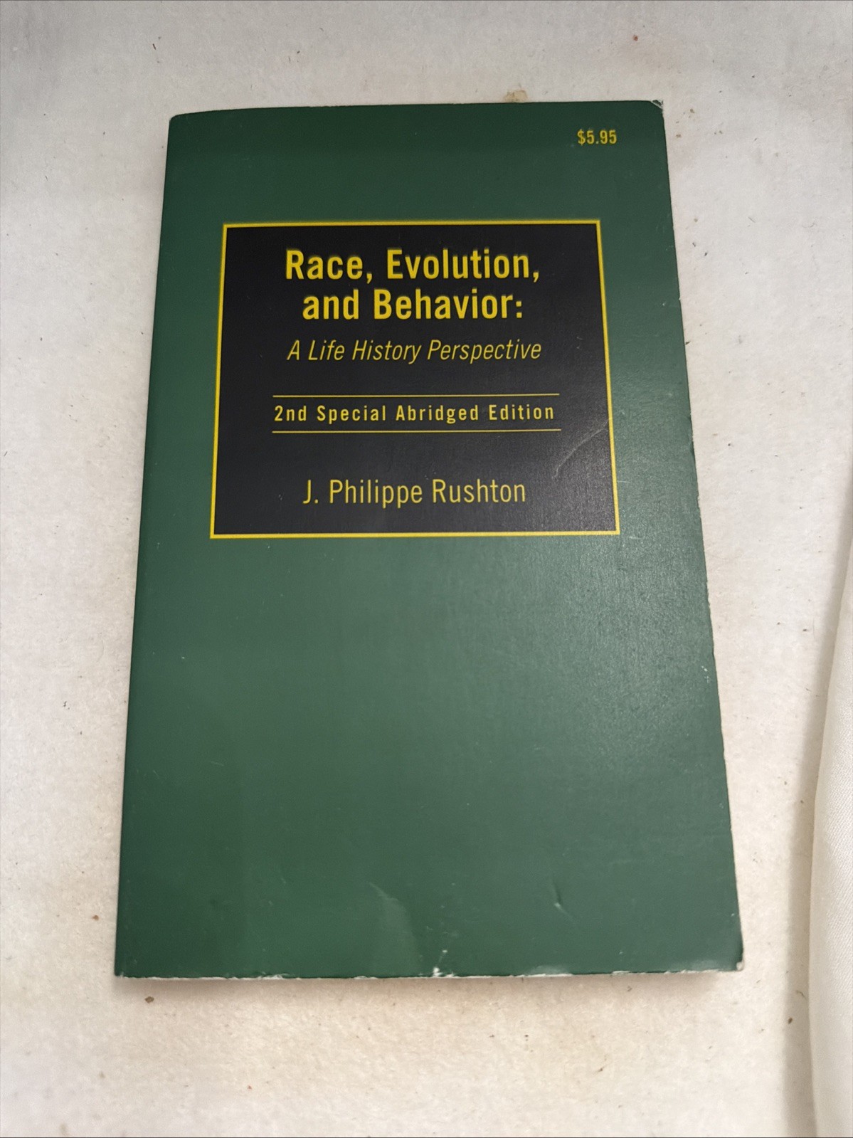Race, Evolution, and Behavior: A Life History Perspective, Rushton, 2nd Ed. PB