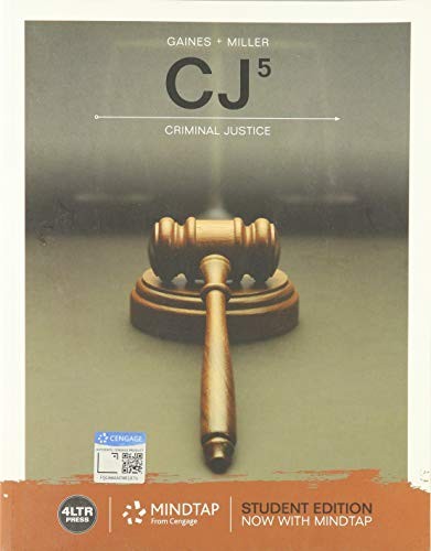 CJ (MindTap Course List), Miller, Roger LeRoy