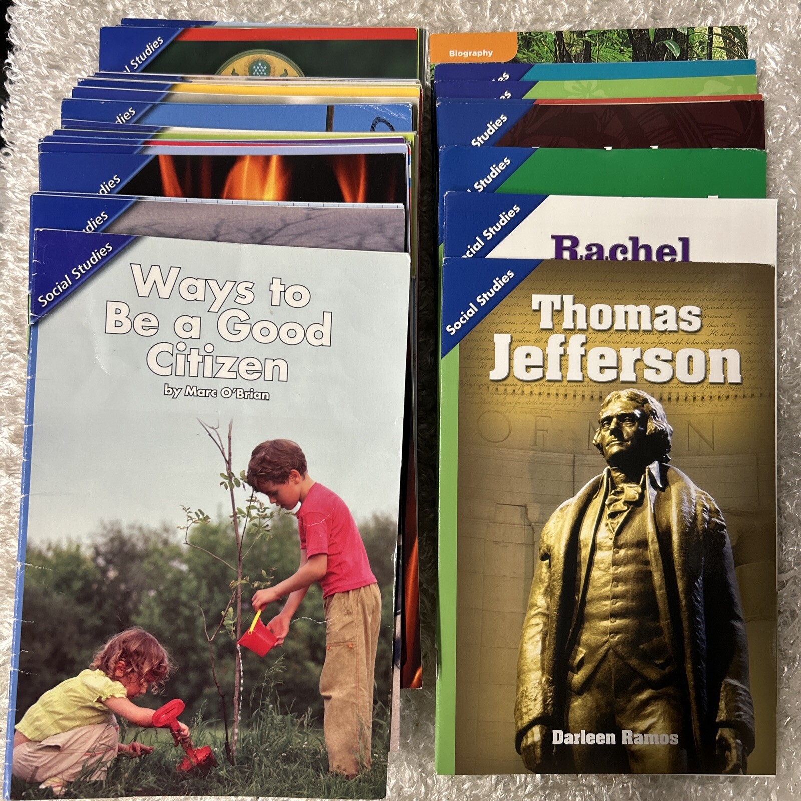 Lot Of 60 Pearson Scott Foresman Grade 3rd Social Studies Biography 1st 2nd Lex.