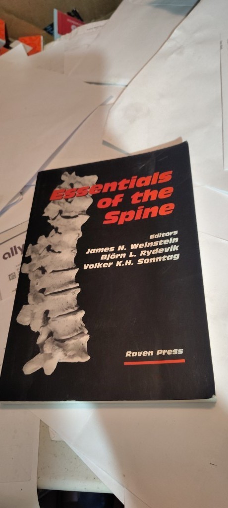 Essentials of the Spine book James N. Weinstein 1995 raven press