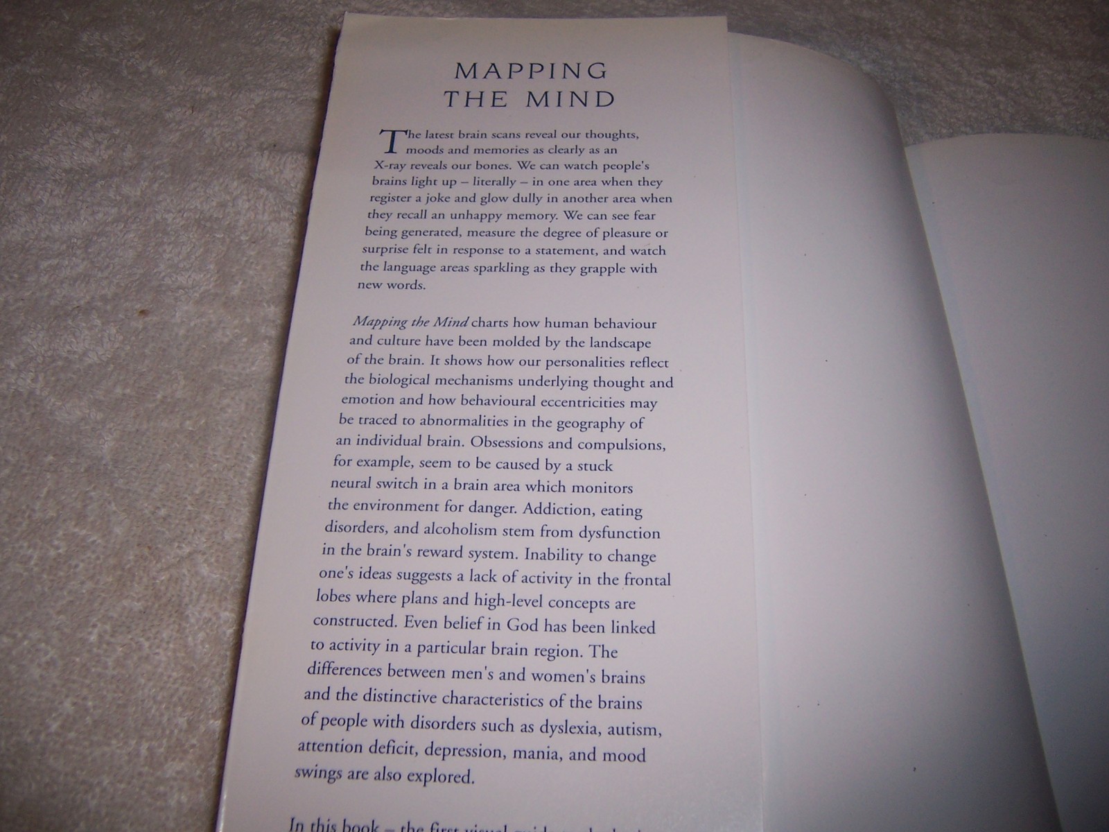 Mapping the Mind by Rita Carter pb