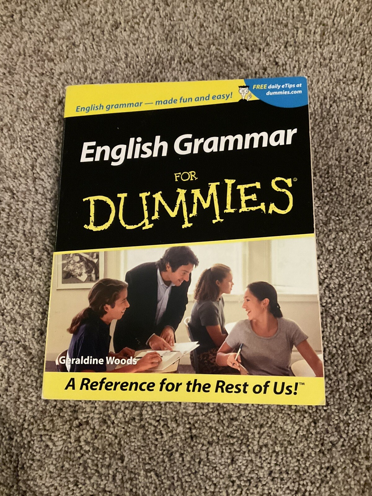 English Grammar for Dummies by Geraldine Woods (2001, Trade Paperback)