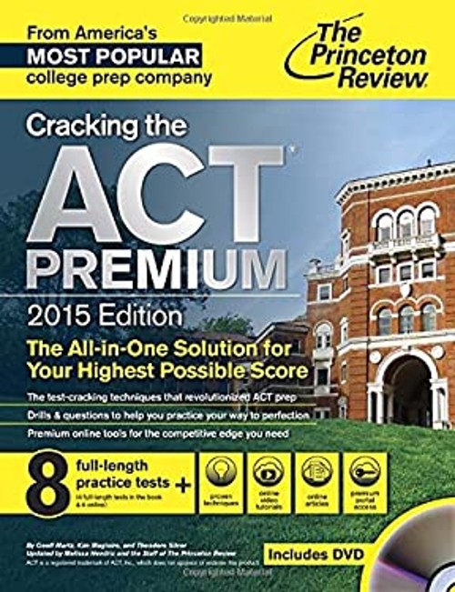 Cracking the Act Premium 2015 Paperback Princeton Review Staff