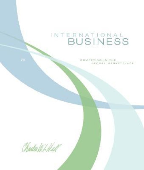 International Business Hardcover Charles W. L. Hill