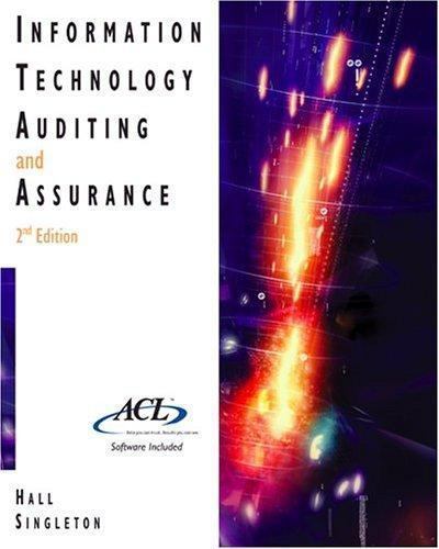 Information Technology Auditing and Assurance (with ACL Software), Hall, James A