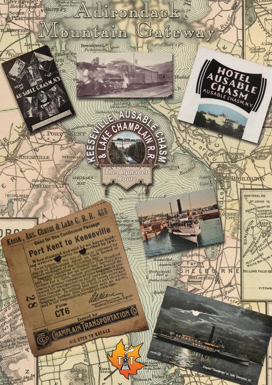 Keeseville, Ausable Chasm Railroad Book+DVD
