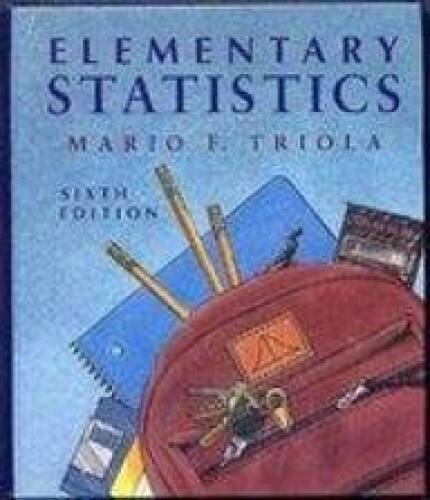 Elementary Statistics – Hardcover By Triola, Mario F – GOOD