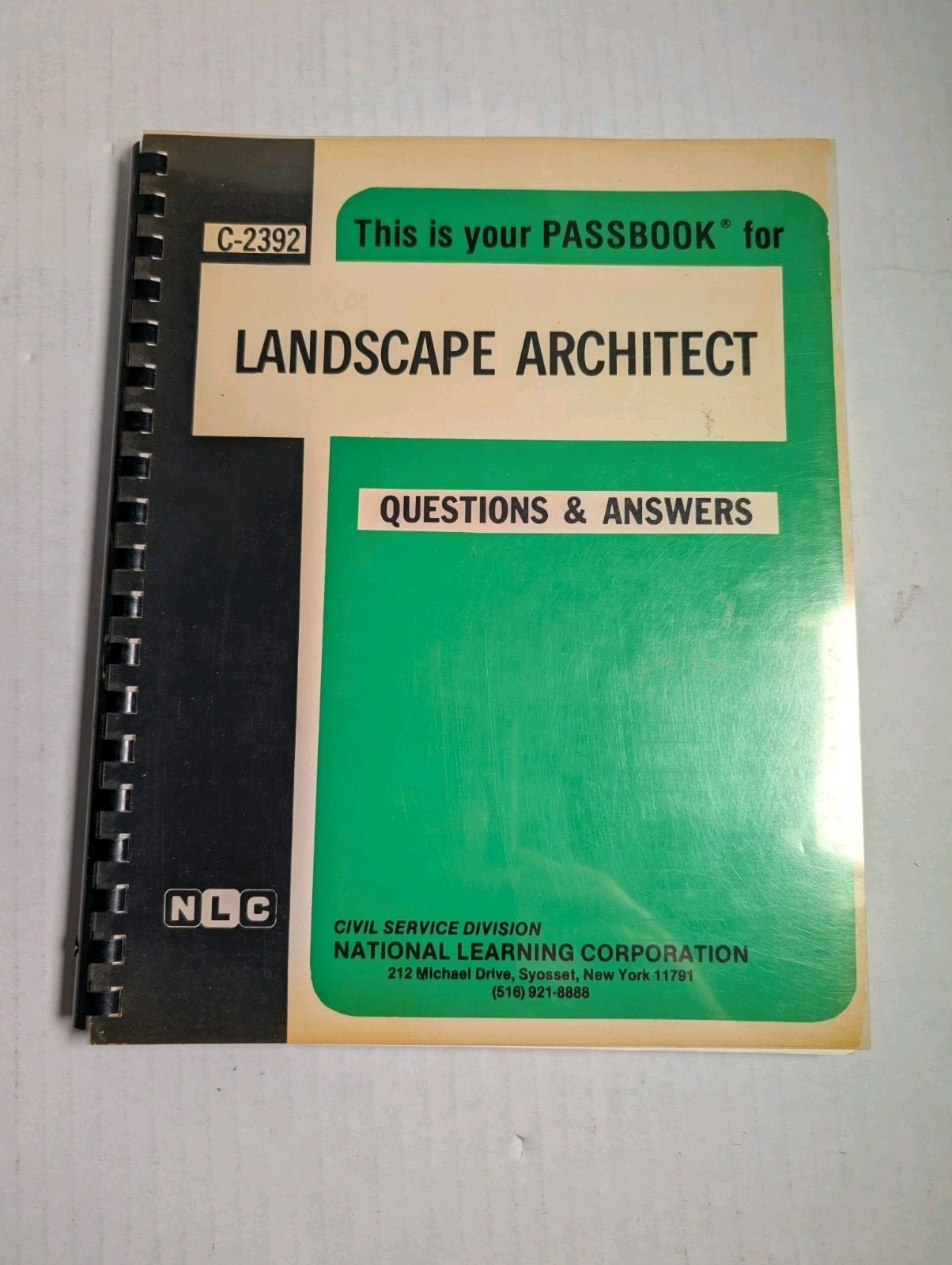 Career Examination Ser.: Landscape Architect by Jack Rudman (1995, Spiral)
