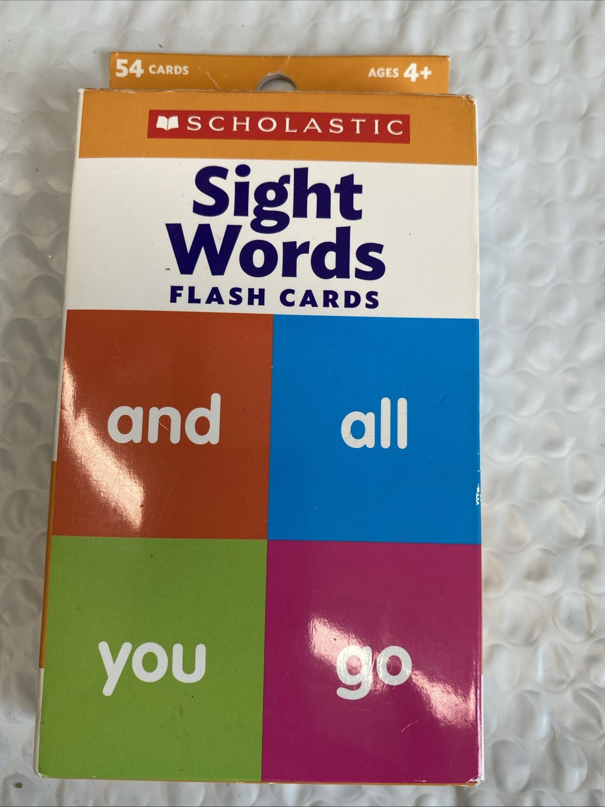 Flash Cards: Sight Words 3.25 x 1 x 6.25 inches Age 4+ Cards 54 English