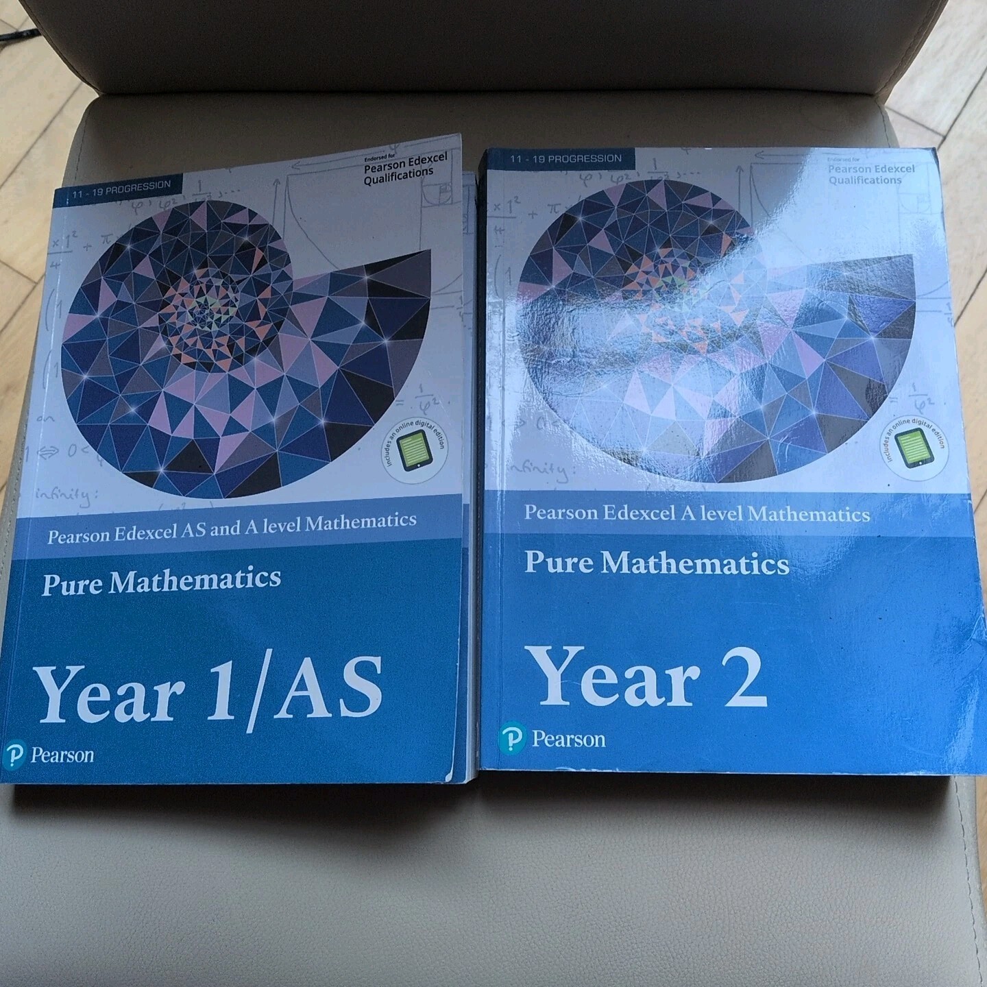 Edexcel Pure Mathematics Year 1/AS and Year 2 (BOTH BOOKS) Unused Online codes