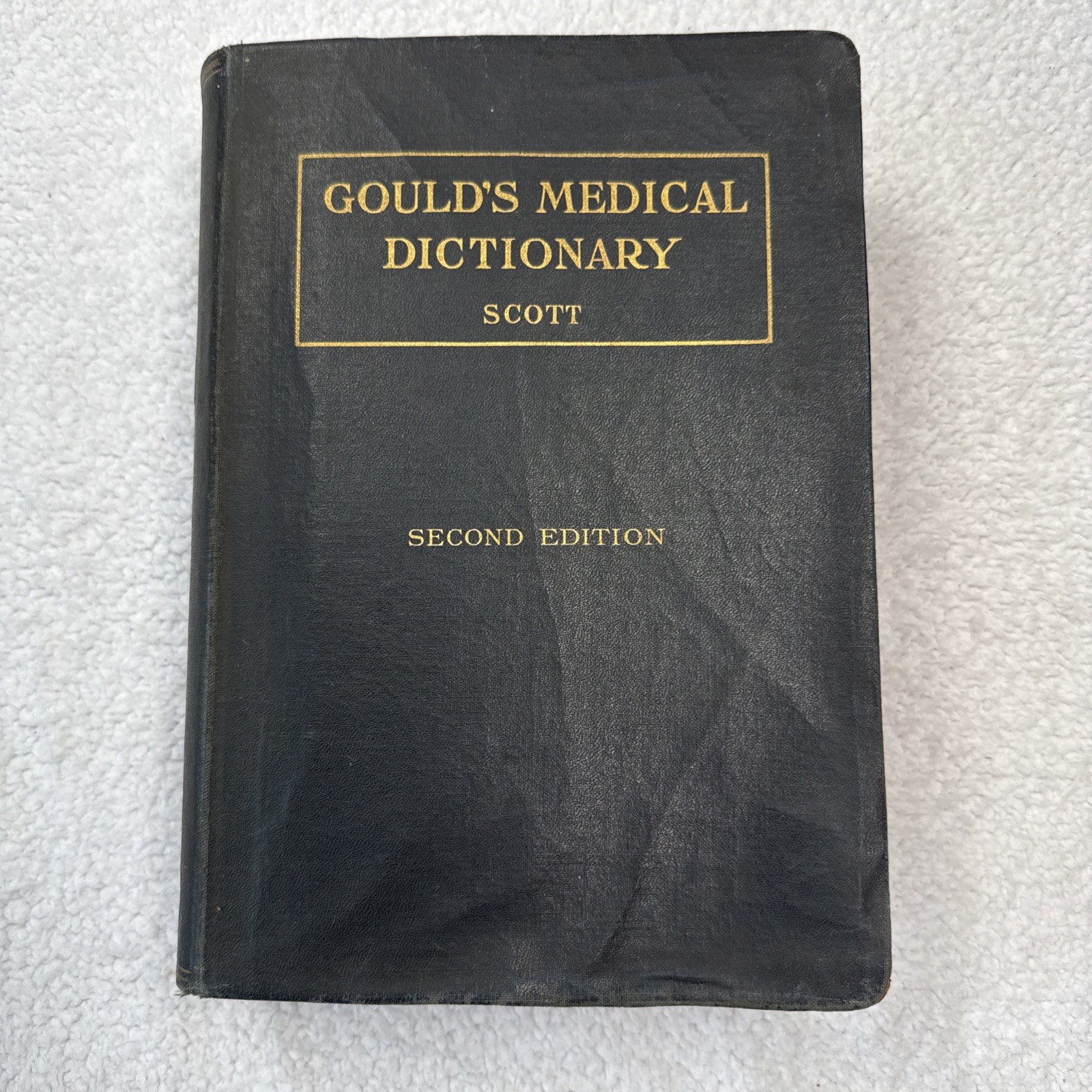 1928 Gould’s Medical Dictionary ~ Gould Scott ~ 2nd Edition ~ Soft Cover Black