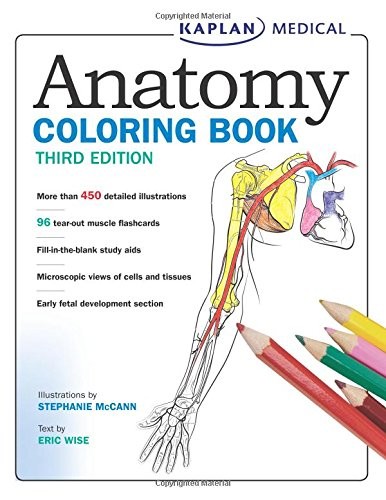 Anatomy Coloring Book – paperback Mccann, Stephanie|Wise, Eric